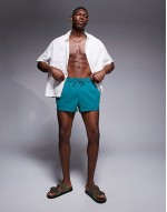 rowley geo print swim short in green